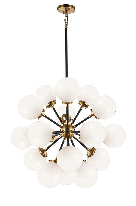 Matteo Canada - C62818AGOP - 18 Light Chandelier - Soleil - Aged Gold Brass