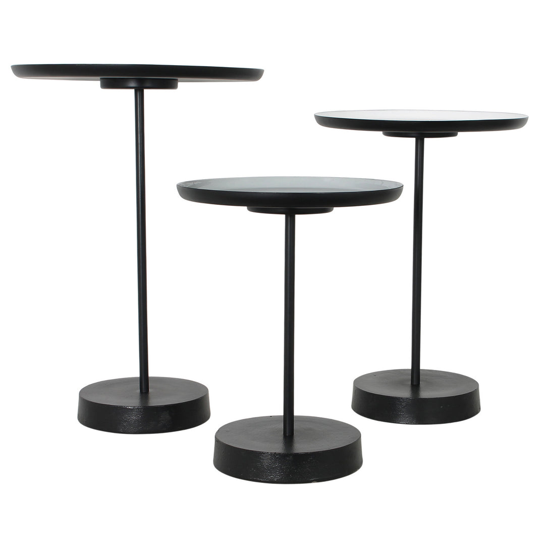 Renwil Canada - TA111 - Accent Table - Stepping Stone - White/Beige/Grey Powder Coated/ Enamel