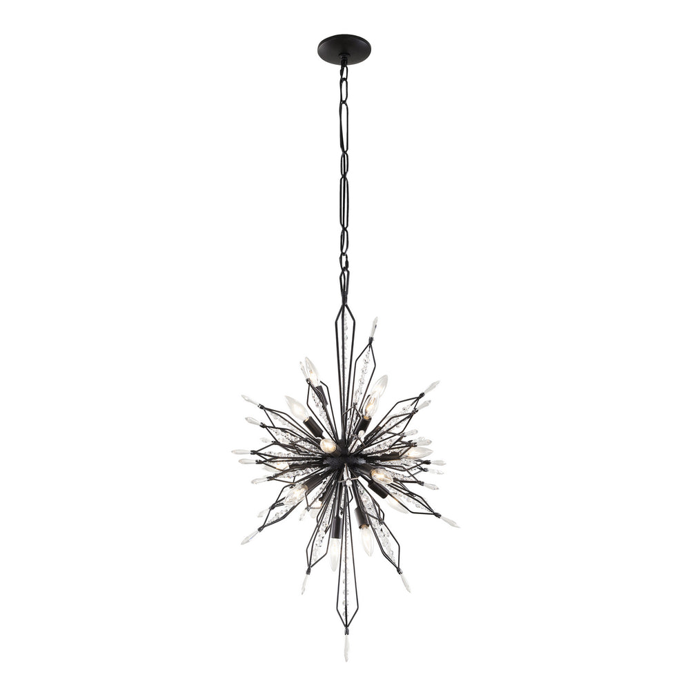 Varaluz - 311F16CB - 16 Light Foyer Pendant - Orbital - Carbon