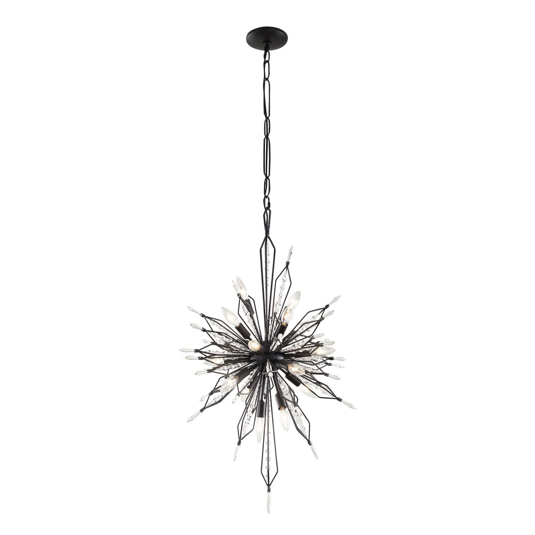 Varaluz - 311F16CB - 16 Light Foyer Pendant - Orbital - Carbon