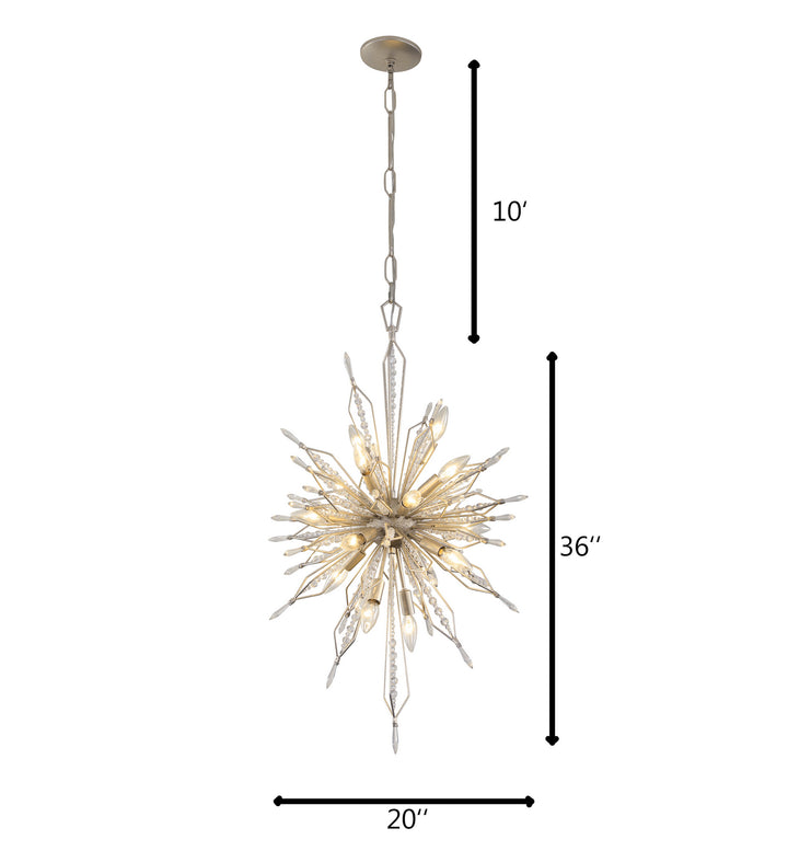 Varaluz - 311F16GD - 16 Light Foyer Pendant - Orbital - Gold Dust