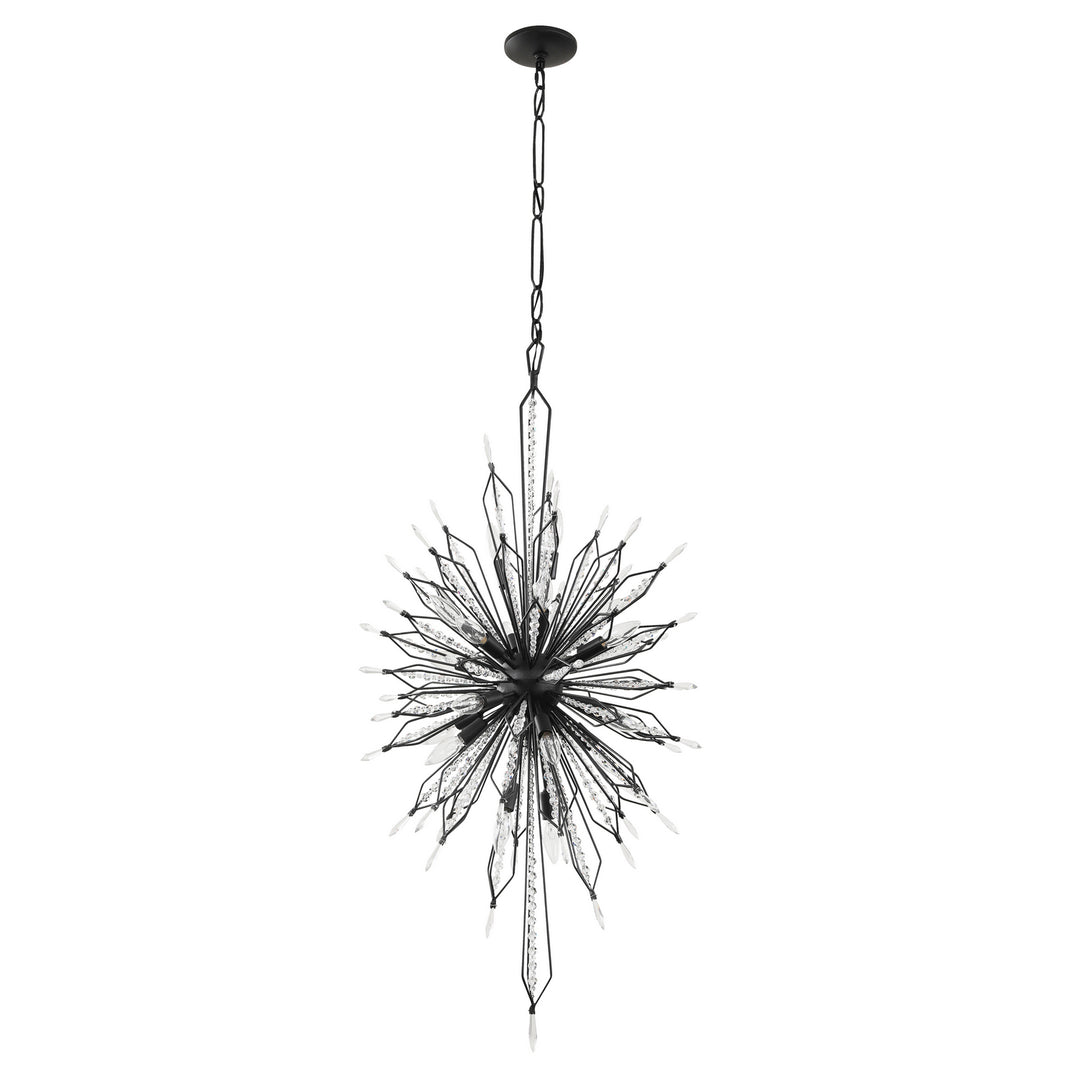 Varaluz - 311F20CB - 20 Light Foyer Pendant - Orbital - Carbon