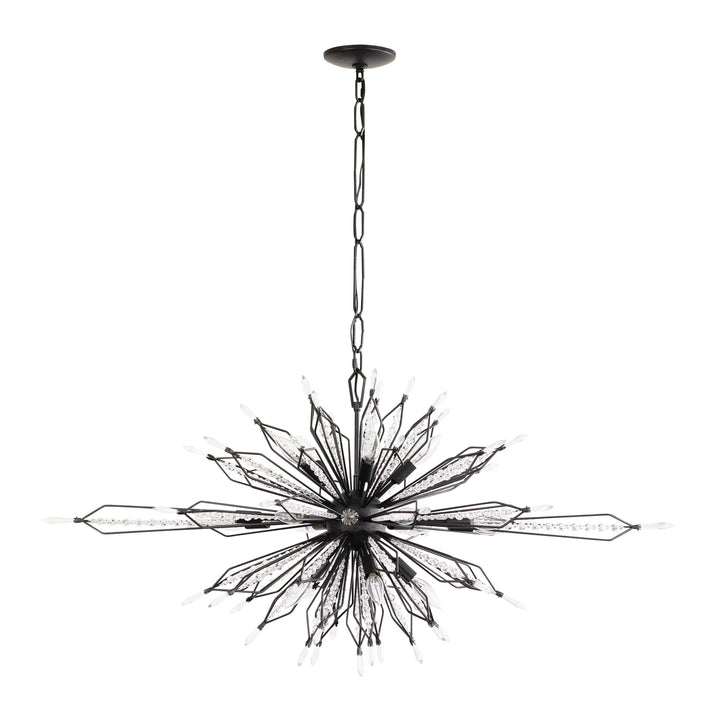 Varaluz - 311N16CB - 16 Light Linear Pendant - Orbital - Carbon