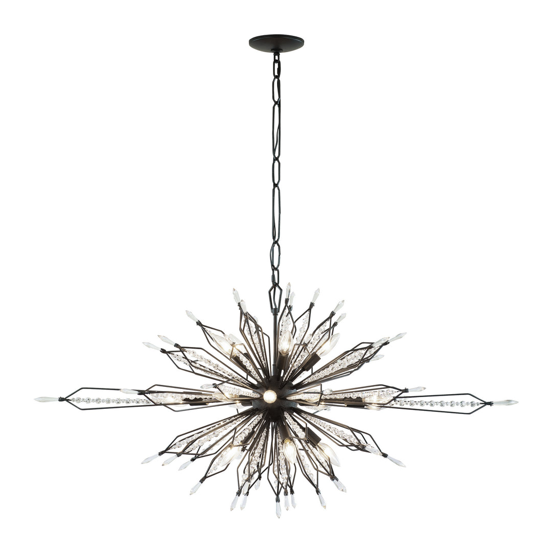 Varaluz - 311N16CB - 16 Light Linear Pendant - Orbital - Carbon