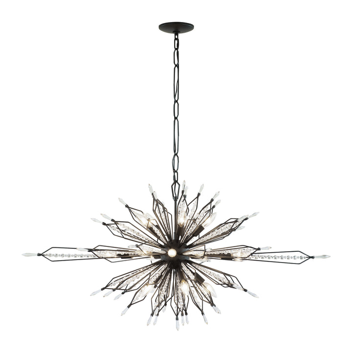 Varaluz - 311N16CB - 16 Light Linear Pendant - Orbital - Carbon