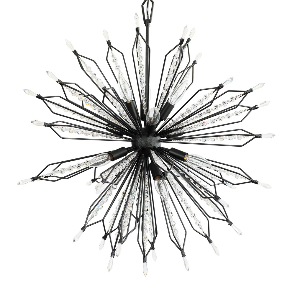 Varaluz - 311P12CB - 12 Light Pendant - Orbital - Carbon