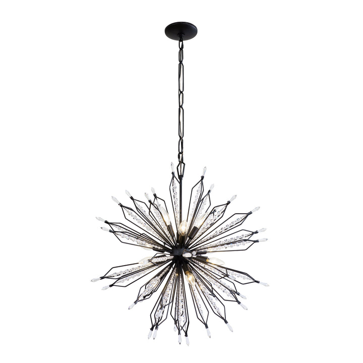 Varaluz - 311P12CB - 12 Light Pendant - Orbital - Carbon