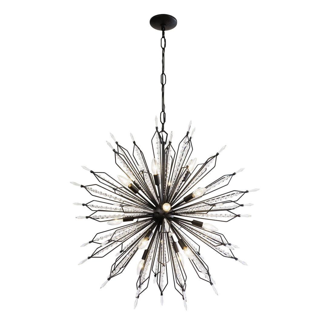 Varaluz - 311P16CB - 16 Light Pendant - Orbital - Carbon