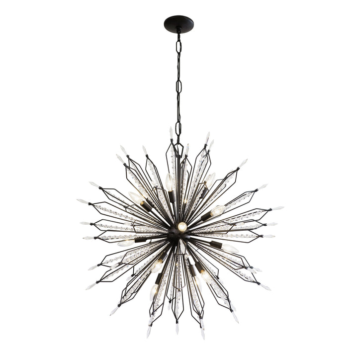 Varaluz - 311P16CB - 16 Light Pendant - Orbital - Carbon