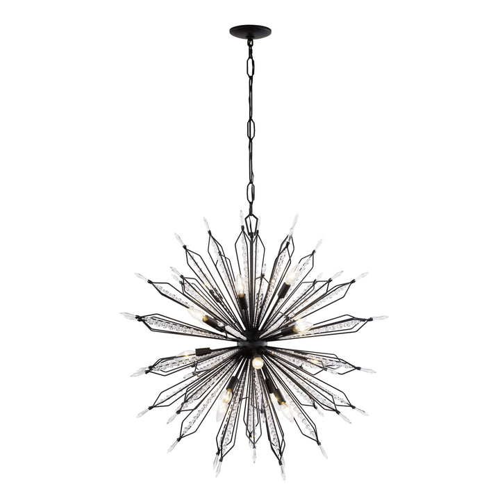 Varaluz - 311P16CB - 16 Light Pendant - Orbital - Carbon