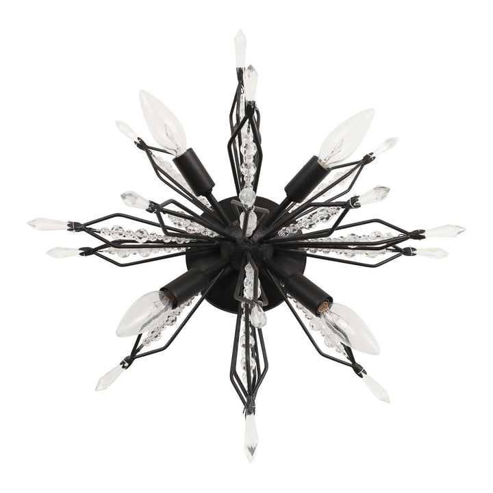 Varaluz - 311S04CB - Four Light Wall/Ceiling Light - Orbital - Carbon