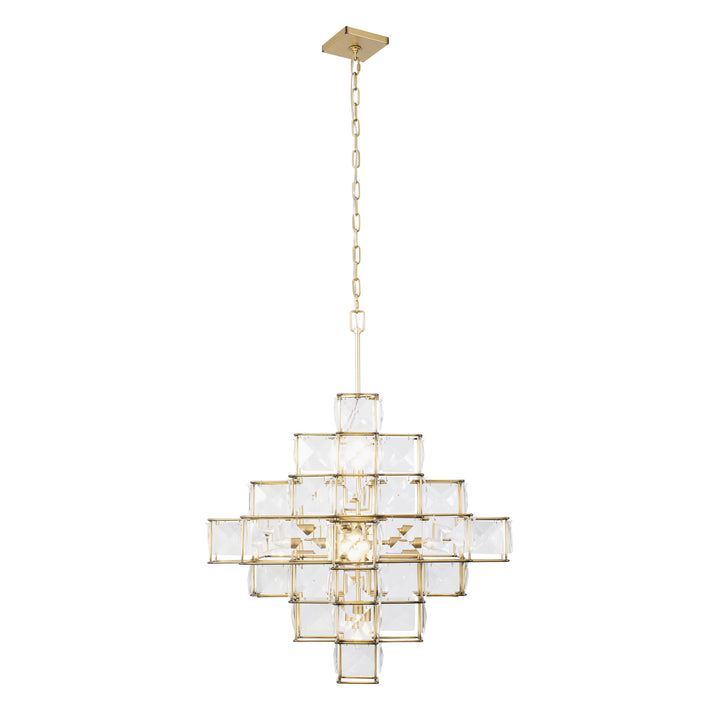 Varaluz - 329C06CG - Six Light Chandelier - Cubic - Calypso Gold
