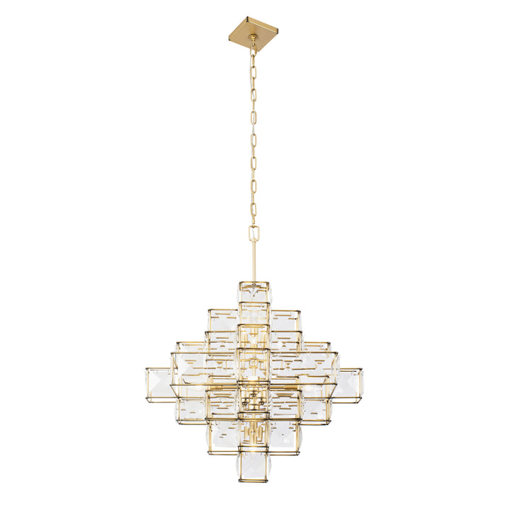 Varaluz - 329C06CG - Six Light Chandelier - Cubic - Calypso Gold