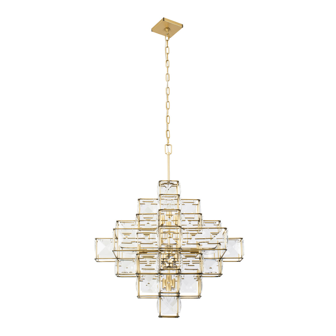 Varaluz - 329C06CG - Six Light Chandelier - Cubic - Calypso Gold