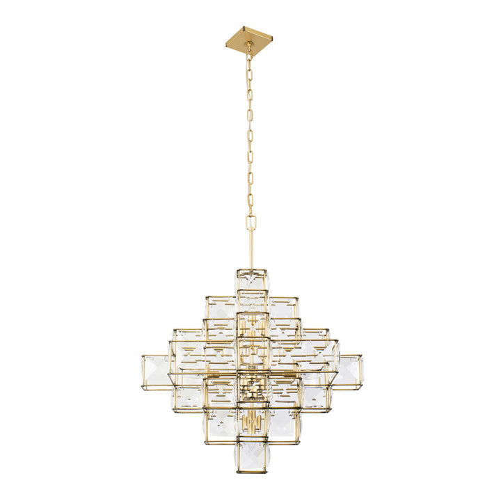 Varaluz - 329C06CG - Six Light Chandelier - Cubic - Calypso Gold