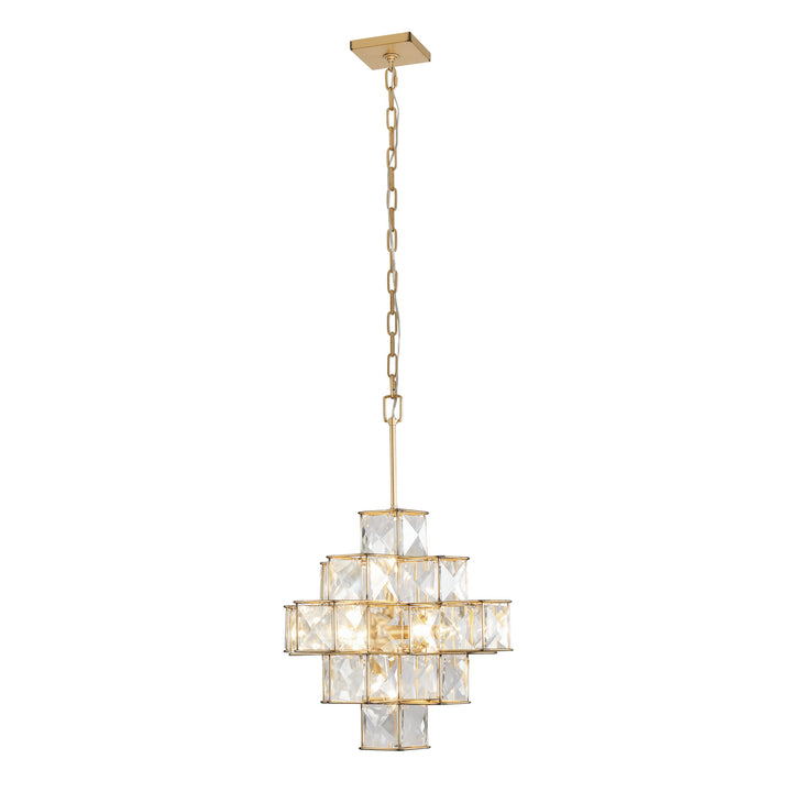 Varaluz - 329C06CG - Six Light Chandelier - Cubic - Calypso Gold
