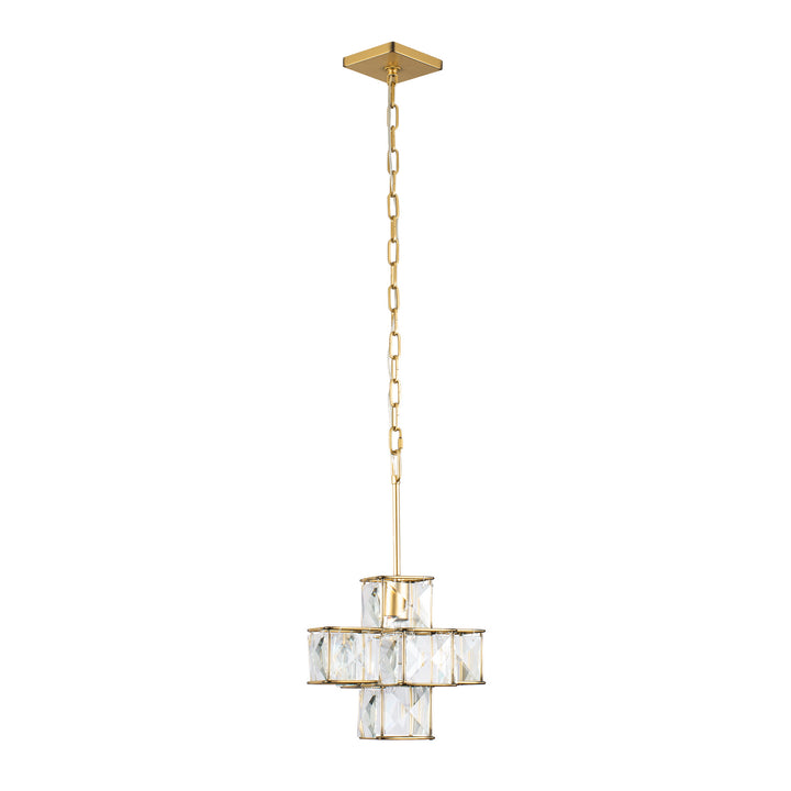 Varaluz - 329P01CG - One Light Pendant - Cubic - Calypso Gold