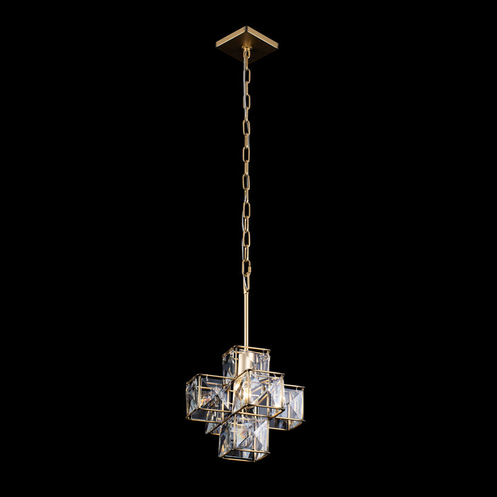 Varaluz - 329P01CG - One Light Pendant - Cubic - Calypso Gold