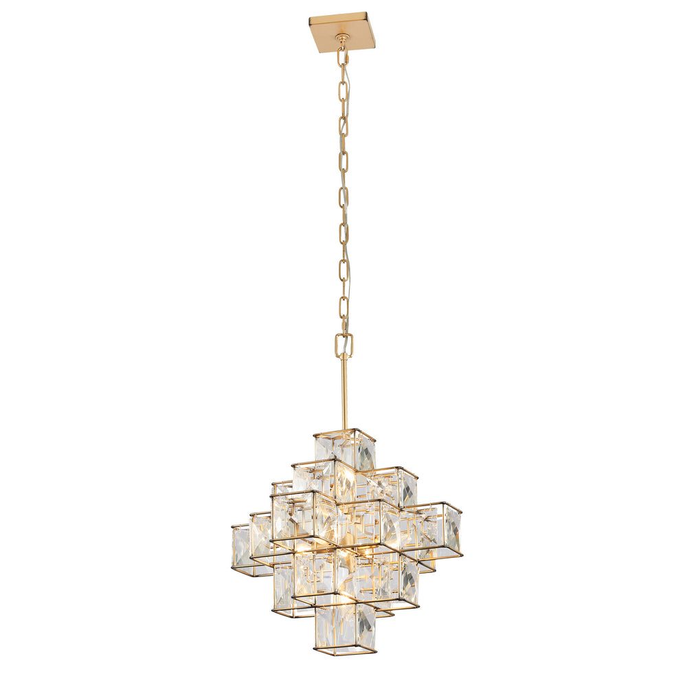Varaluz - 329P06CG - Six Light Pendant - Cubic - Calypso Gold
