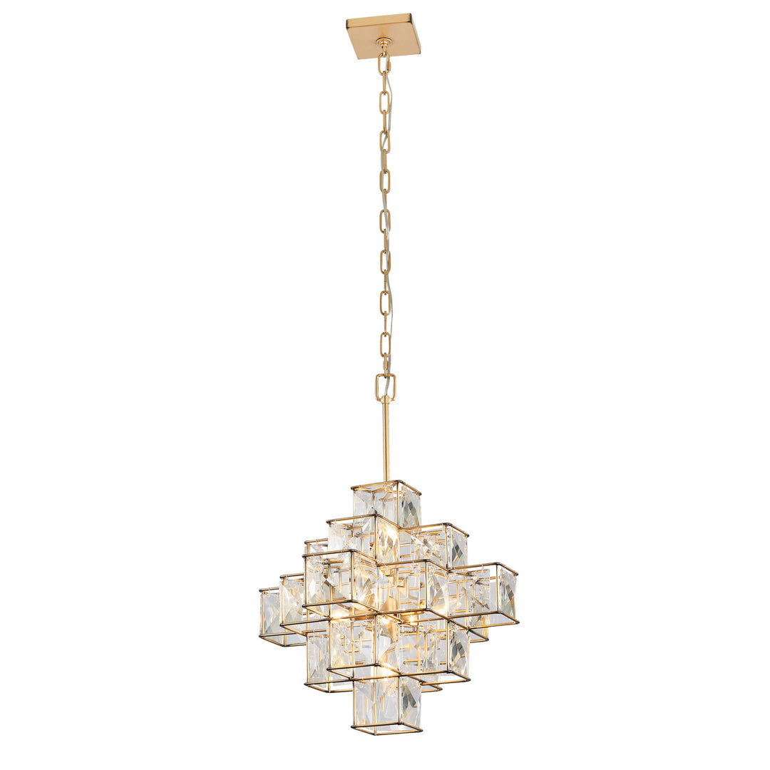 Varaluz - 329P06CG - Six Light Pendant - Cubic - Calypso Gold