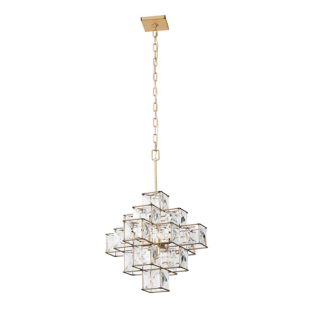 Varaluz - 329P06CG - Six Light Pendant - Cubic - Calypso Gold