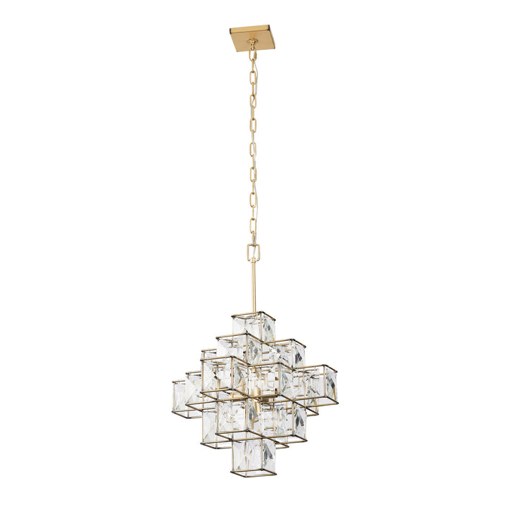 Varaluz - 329P06CG - Six Light Pendant - Cubic - Calypso Gold