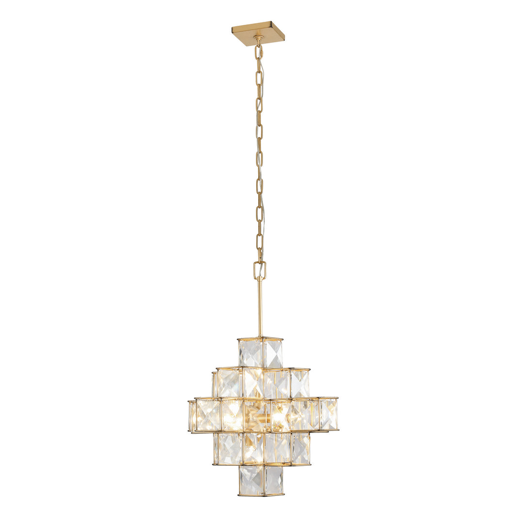 Varaluz - 329P06CG - Six Light Pendant - Cubic - Calypso Gold
