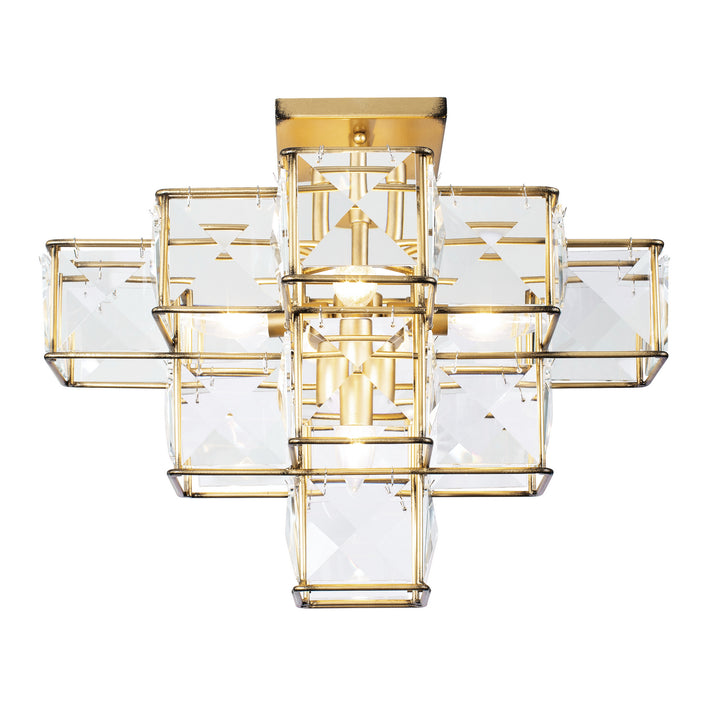 Varaluz - 329S05CG - Five Light Ceiling Fixture - Cubic - Calypso Gold