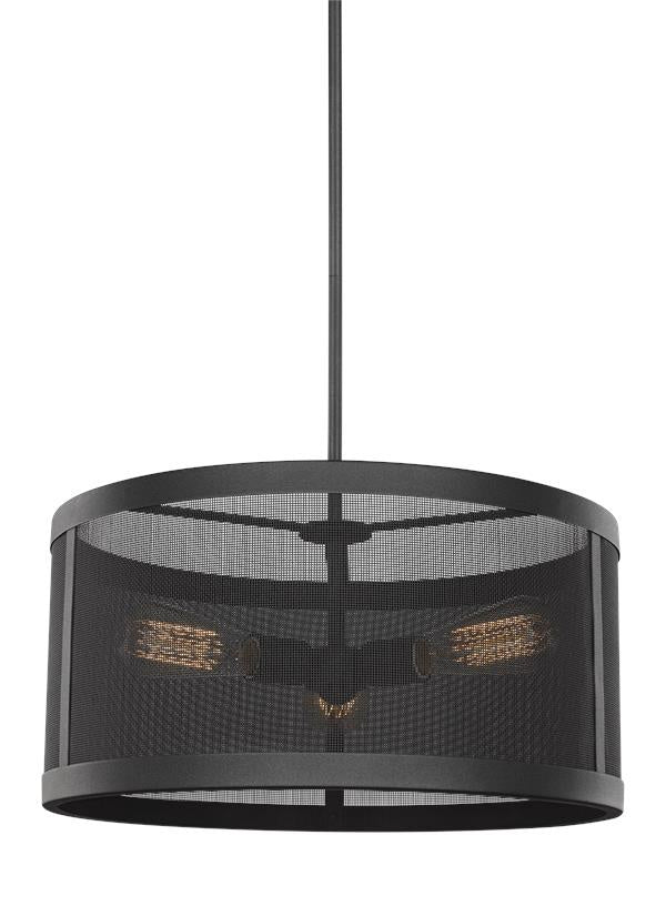 Visual Comfort Studio Canada - 6528503EN7-12 - Three Light Pendant - Gereon - Black