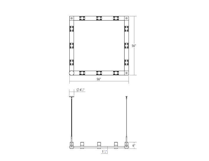 Sonneman - 20QWS04B - LED Pendant - Intervals - Satin White
