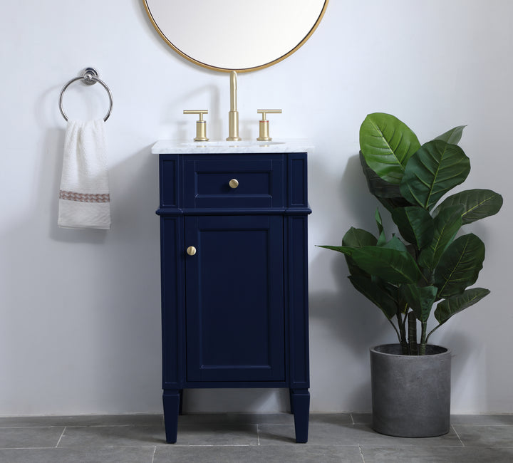 Elegant Lighting - VF12518BL - Single Bathroom Vanity - Park Avenue - blue