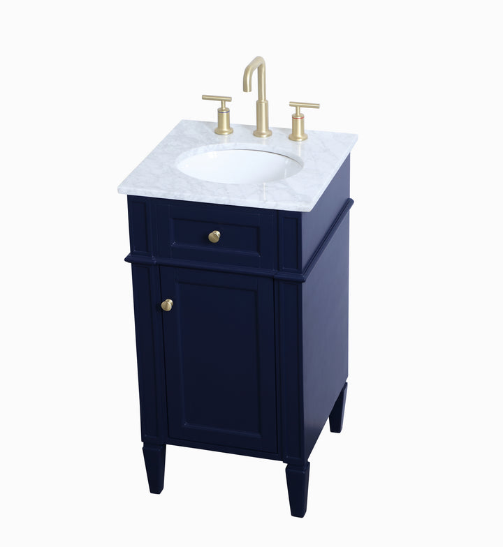 Elegant Lighting - VF12518BL - Single Bathroom Vanity - Park Avenue - blue