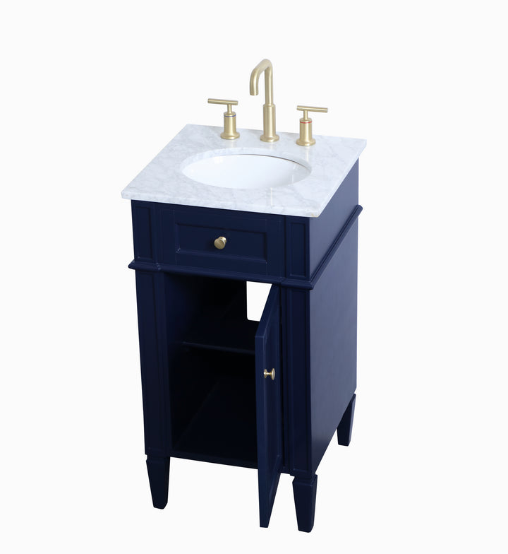 Elegant Lighting - VF12518BL - Single Bathroom Vanity - Park Avenue - blue