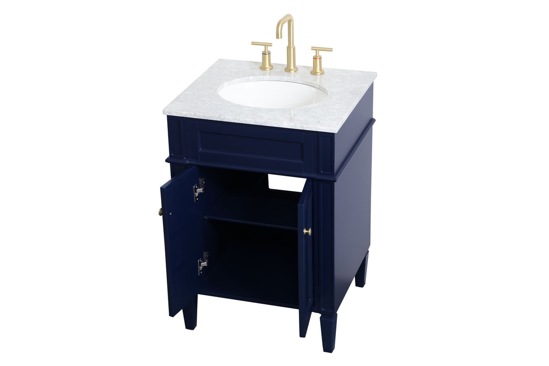 Elegant Lighting - VF12524BL - Single Bathroom Vanity - Park Avenue - blue
