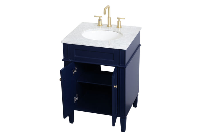Elegant Lighting - VF12524BL - Single Bathroom Vanity - Park Avenue - blue