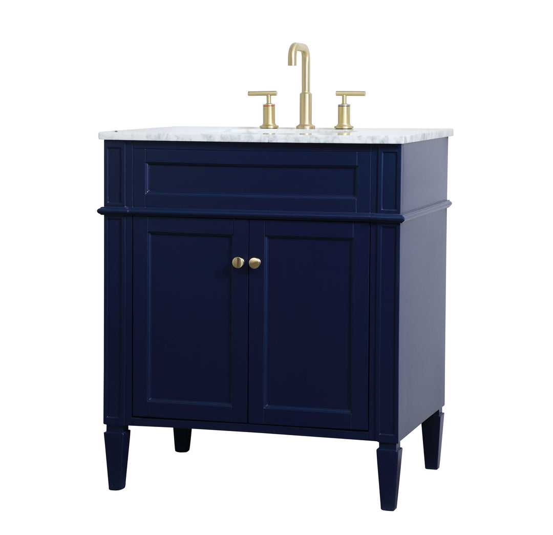 Elegant Lighting - VF12530BL - Single Bathroom Vanity - Park Avenue - blue