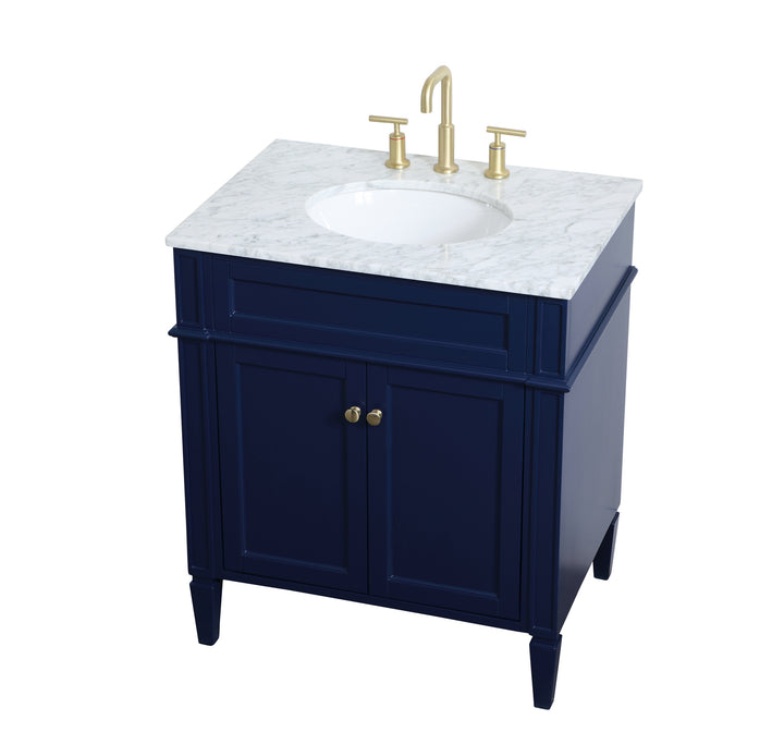 Elegant Lighting - VF12530BL - Single Bathroom Vanity - Park Avenue - blue
