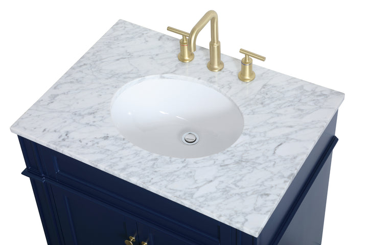 Elegant Lighting - VF12530BL - Single Bathroom Vanity - Park Avenue - blue