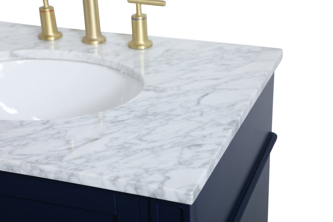 Elegant Lighting - VF12530BL - Single Bathroom Vanity - Park Avenue - blue