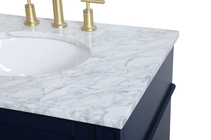 Elegant Lighting - VF12530BL - Single Bathroom Vanity - Park Avenue - blue