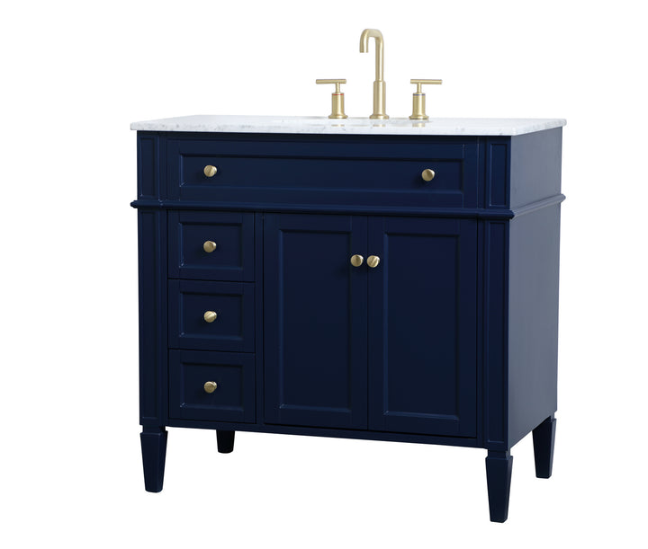 Elegant Lighting - VF12536BL - Single Bathroom Vanity - Park Avenue - blue
