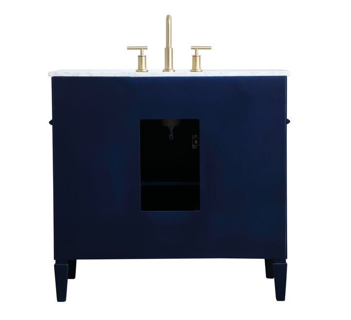 Elegant Lighting - VF12536BL - Single Bathroom Vanity - Park Avenue - blue