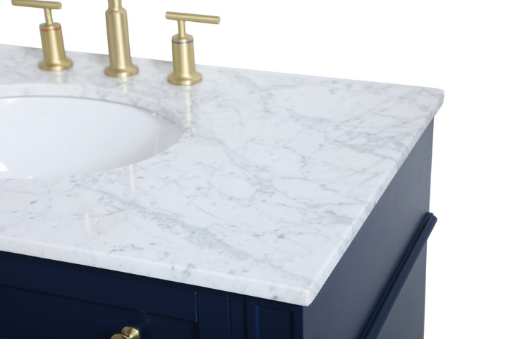 Elegant Lighting - VF12536BL - Single Bathroom Vanity - Park Avenue - blue