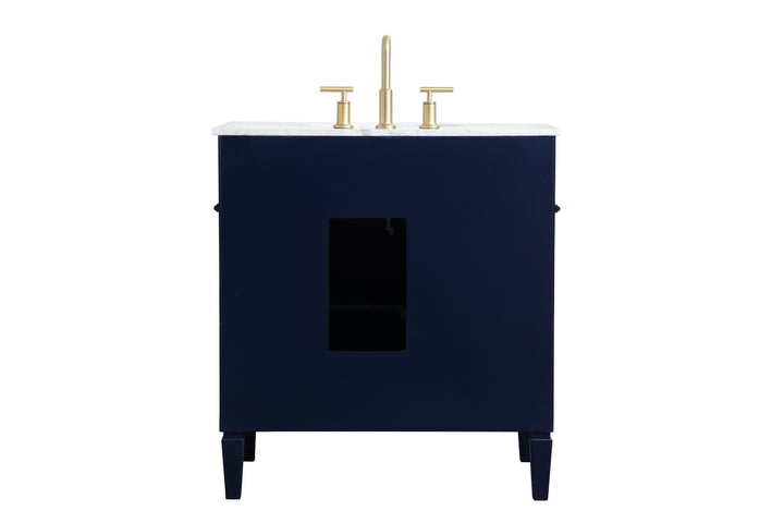Elegant Lighting - VF12532BL - Single Bathroom Vanity - Park Avenue - blue