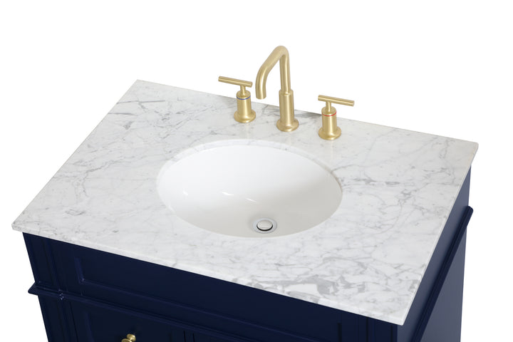 Elegant Lighting - VF12532BL - Single Bathroom Vanity - Park Avenue - blue