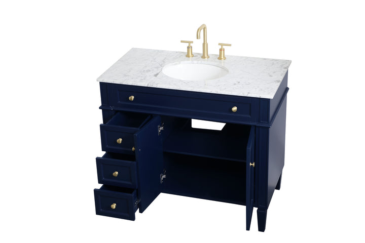 Elegant Lighting - VF12540BL - Single Bathroom Vanity - Park Avenue - blue