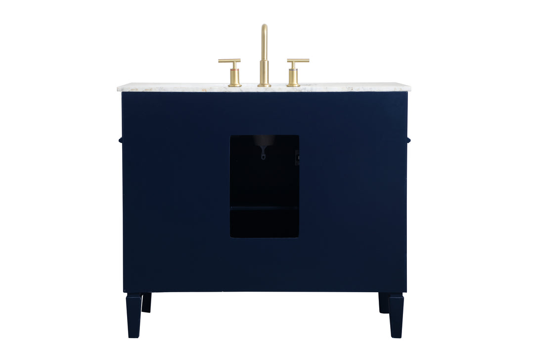 Elegant Lighting - VF12540BL - Single Bathroom Vanity - Park Avenue - blue