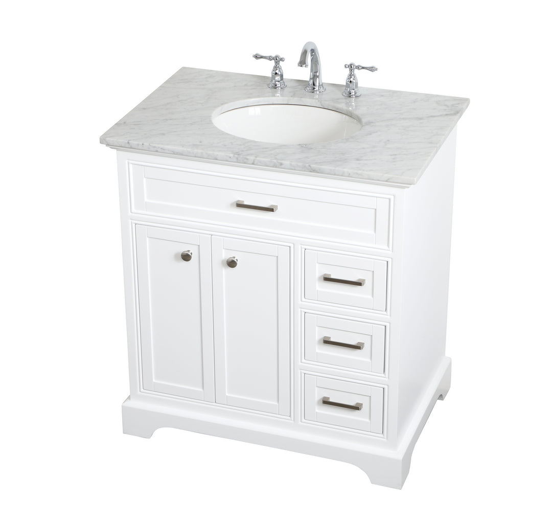 Elegant Lighting - VF15032WH - Single Bathroom Vanity - Americana - white