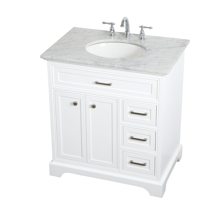Elegant Lighting - VF15032WH - Single Bathroom Vanity - Americana - white