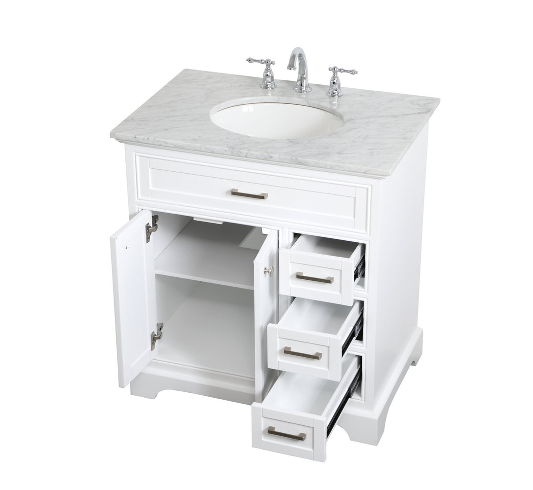 Elegant Lighting - VF15032WH - Single Bathroom Vanity - Americana - white